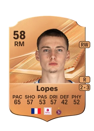 Lopes - 58 - Rare EA FC 27 card