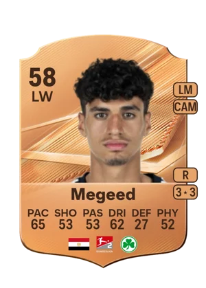 Megeed - 58 - Rare EA FC 27 card