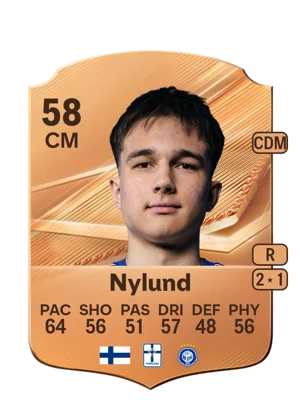 Nylund - 58 - Rare EA FC 27 card
