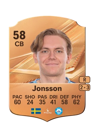 Jonsson - 58 - Rare EA FC 27 card