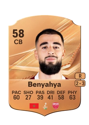 Benyahya - 58 - Rare EA FC 27 card
