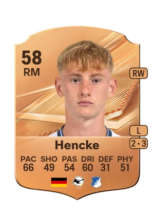 Hencke - 58 - Rare EA FC 27 card