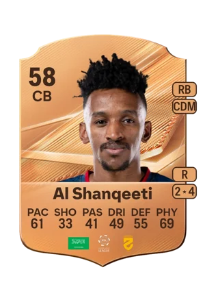 Al Shanqeeti - 58 - Rare EA FC 27 card