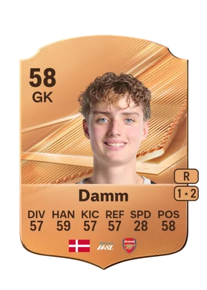 Damm - 58 - Rare EA FC 27 card