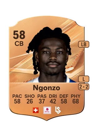 Ngonzo - 58 - Rare EA FC 27 card