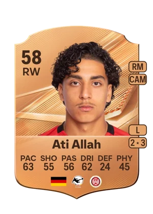 Ati Allah - 58 - Rare EA FC 27 card