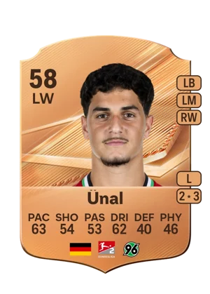 Ünal - 58 - Rare EA FC 27 card