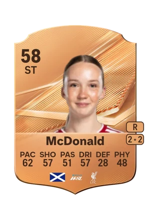 McDonald - 58 - Rare EA FC 27 card