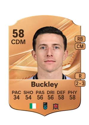 Buckley - 58 - Rare EA FC 27 card
