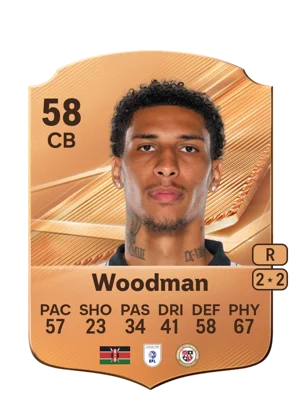 Woodman - 58 - Rare EA FC 27 card