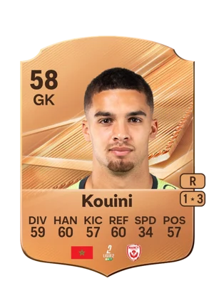 Kouini - 58 - Rare EA FC 27 card
