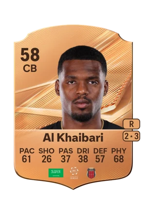 Al Khaibari - 58 - Rare EA FC 27 card
