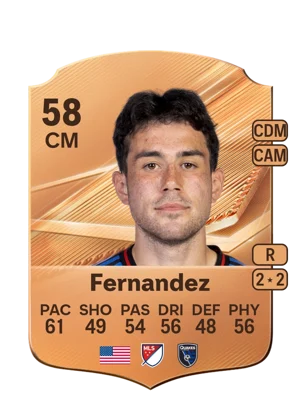 Fernandez - 58 - Rare EA FC 27 card