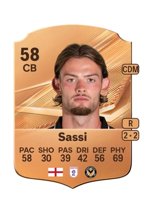 Sassi - 58 - Rare EA FC 27 card