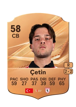 Çetin - 58 - Rare EA FC 27 card