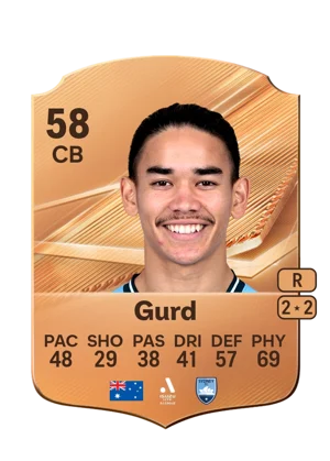 Gurd - 58 - Rare EA FC 27 card