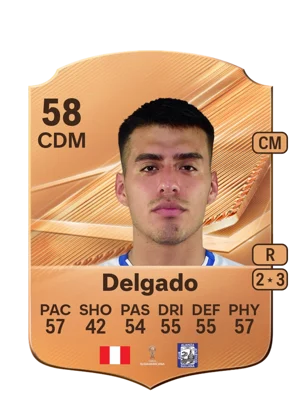 Delgado - 58 - Rare EA FC 27 card