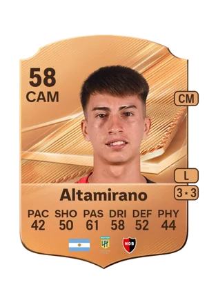 Altamirano - 58 - Rare EA FC 27 card