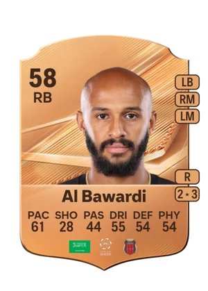 Al Bawardi - 58 - Rare EA FC 27 card