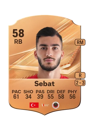 Sebat - 58 - Rare EA FC 27 card