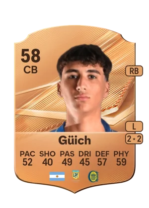 Güich - 58 - Rare EA FC 27 card