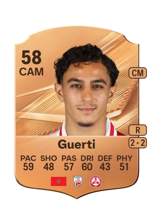 Guerti - 58 - Rare EA FC 27 card