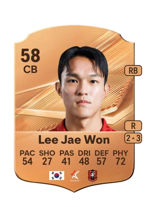 Lee Jae Won - 58 - Rare EA FC 27 card