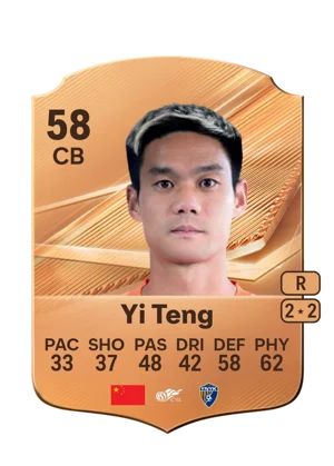 Yi Teng - 58 - Rare EA FC 27 card