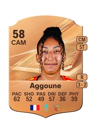 Aggoune - 58 - Rare EA FC 27 card