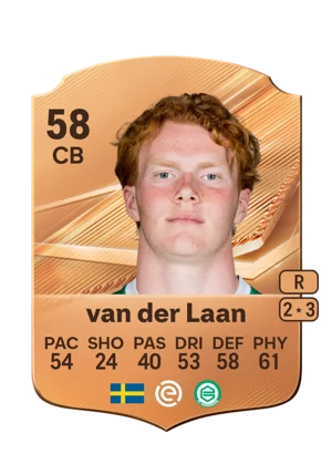 van der Laan - 58 - Rare EA FC 27 card