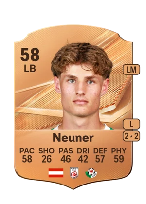 Neuner - 58 - Rare EA FC 27 card