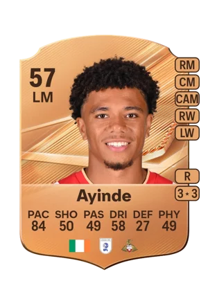 Ayinde - 57 - Rare EA FC 27 card