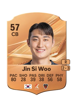 Jin Si Woo - 57 - Rare EA FC 27 card