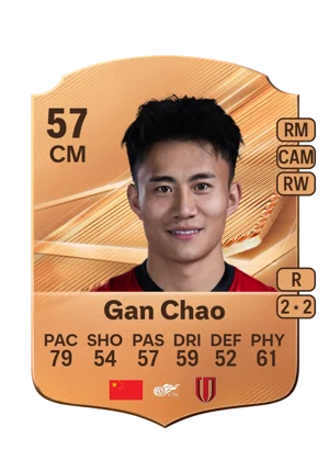 Gan Chao - 57 - Rare EA FC 27 card