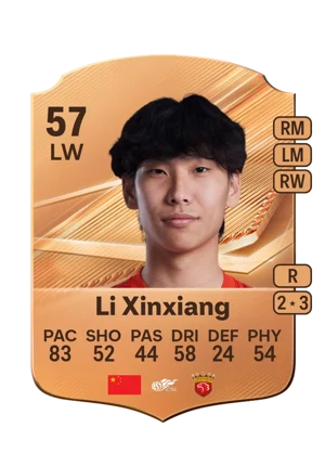 Li Xinxiang - 57 - Rare EA FC 27 card