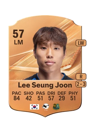 Lee Seung Joon - 57 - Rare EA FC 27 card
