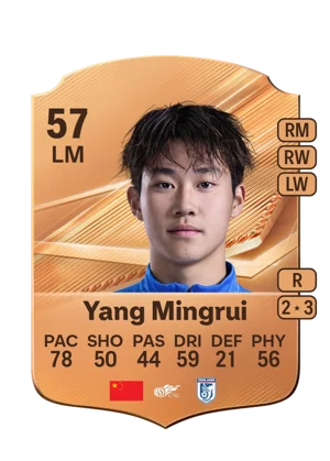 Yang Mingrui - 57 - Rare EA FC 27 card