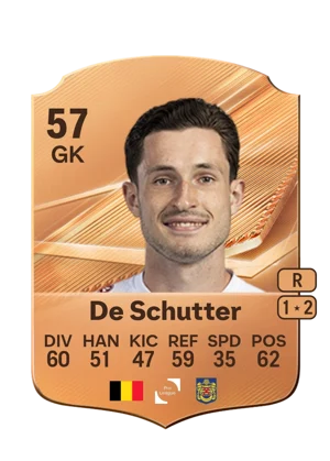 De Schutter - 57 - Rare EA FC 27 card