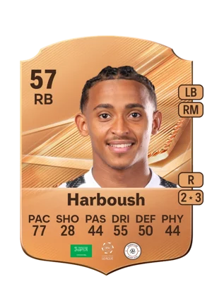 Harboush - 57 - Rare EA FC 27 card
