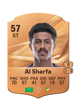 Al Sharfa - 57 - Rare EA FC 27 card