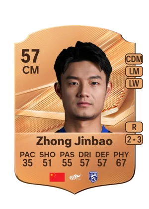 Zhong Jinbao - 57 - Rare EA FC 27 card