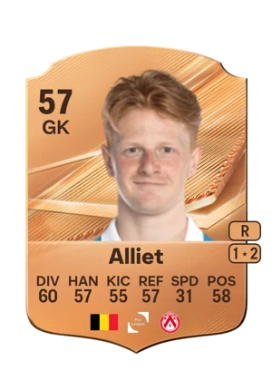 Alliet - 57 - Rare EA FC 27 card
