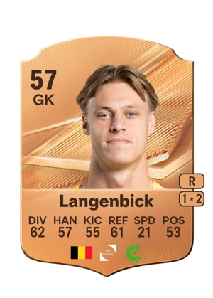 Langenbick - 57 - Rare EA FC 27 card