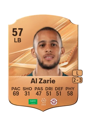 Al Zarie - 57 - Rare EA FC 27 card