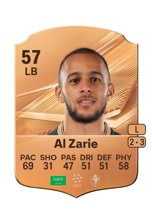 Al Zarie - 57 - Rare EA FC 27 card