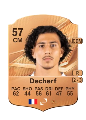 Decherf - 57 - Rare EA FC 27 card