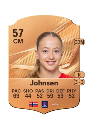 Johnsen - 57 - Rare EA FC 27 card