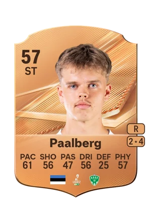 Paalberg - 57 - Rare EA FC 27 card