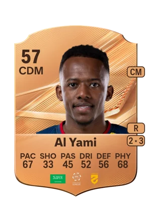 Al Yami - 57 - Rare EA FC 27 card