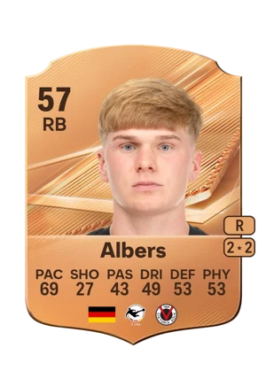 Albers - 57 - Rare EA FC 27 card